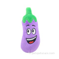 Dessin animé aubergine Animal jouant en peluche pour chien